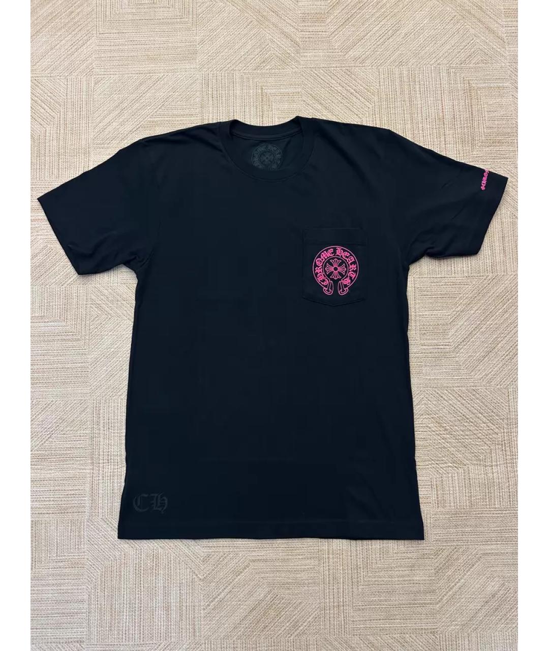 CHROME HEARTS Черная хлопковая футболка, фото 6