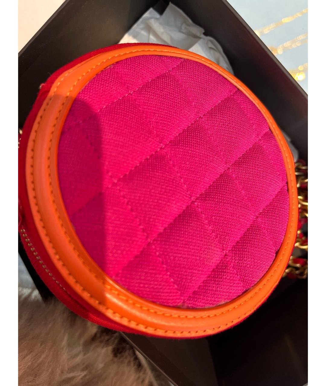 CHANEL Розовая деним сумка через плечо, фото 2