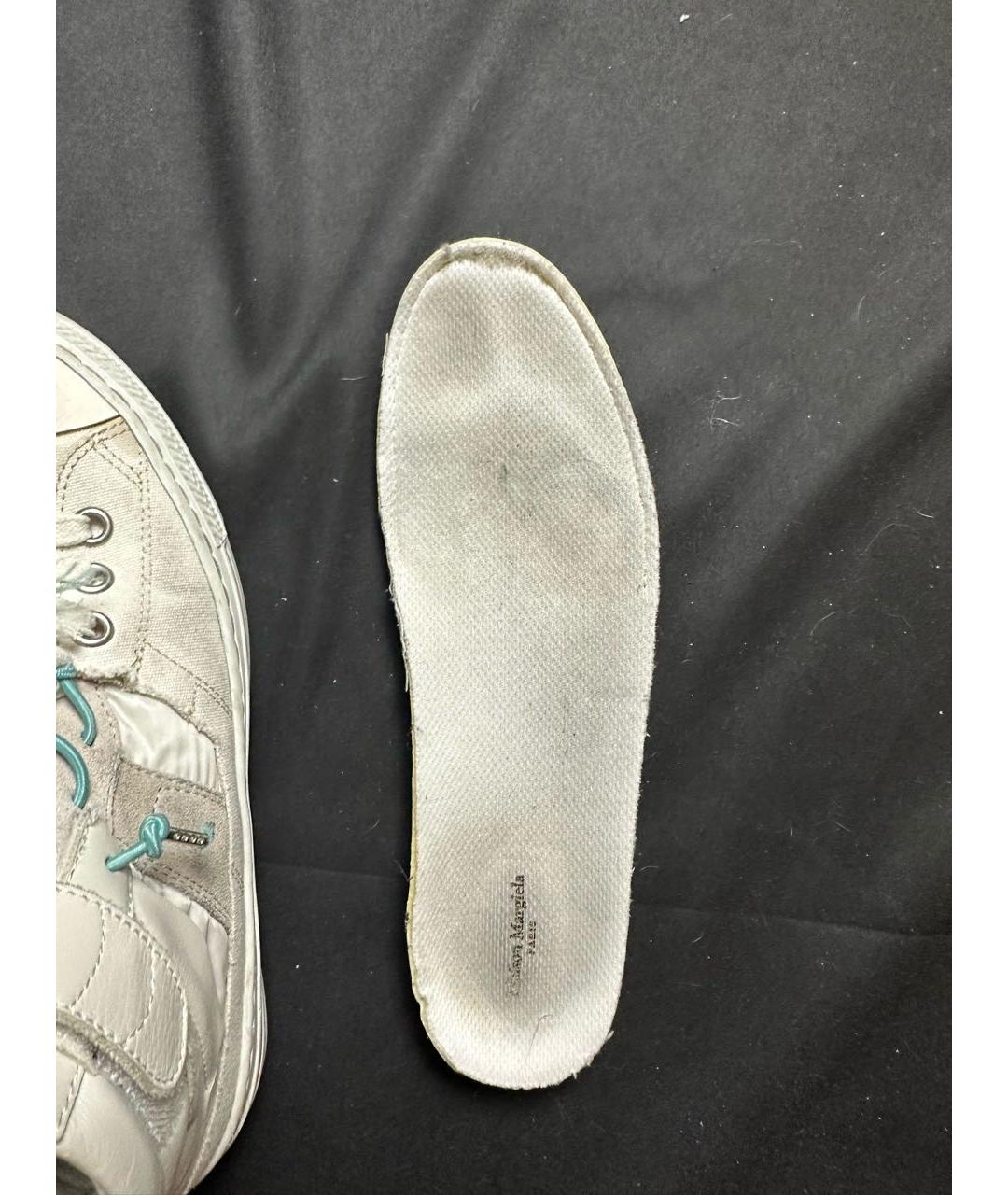 MAISON MARGIELA Белые кожаные кеды, фото 5