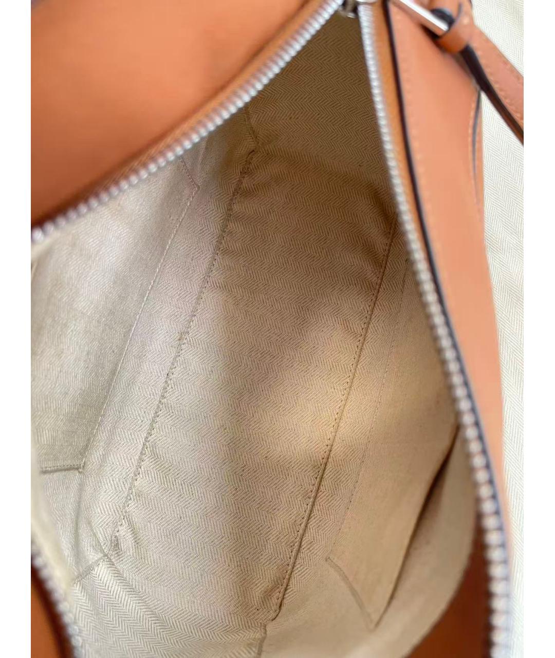 LOEWE Коричневая кожаная сумка с короткими ручками, фото 6