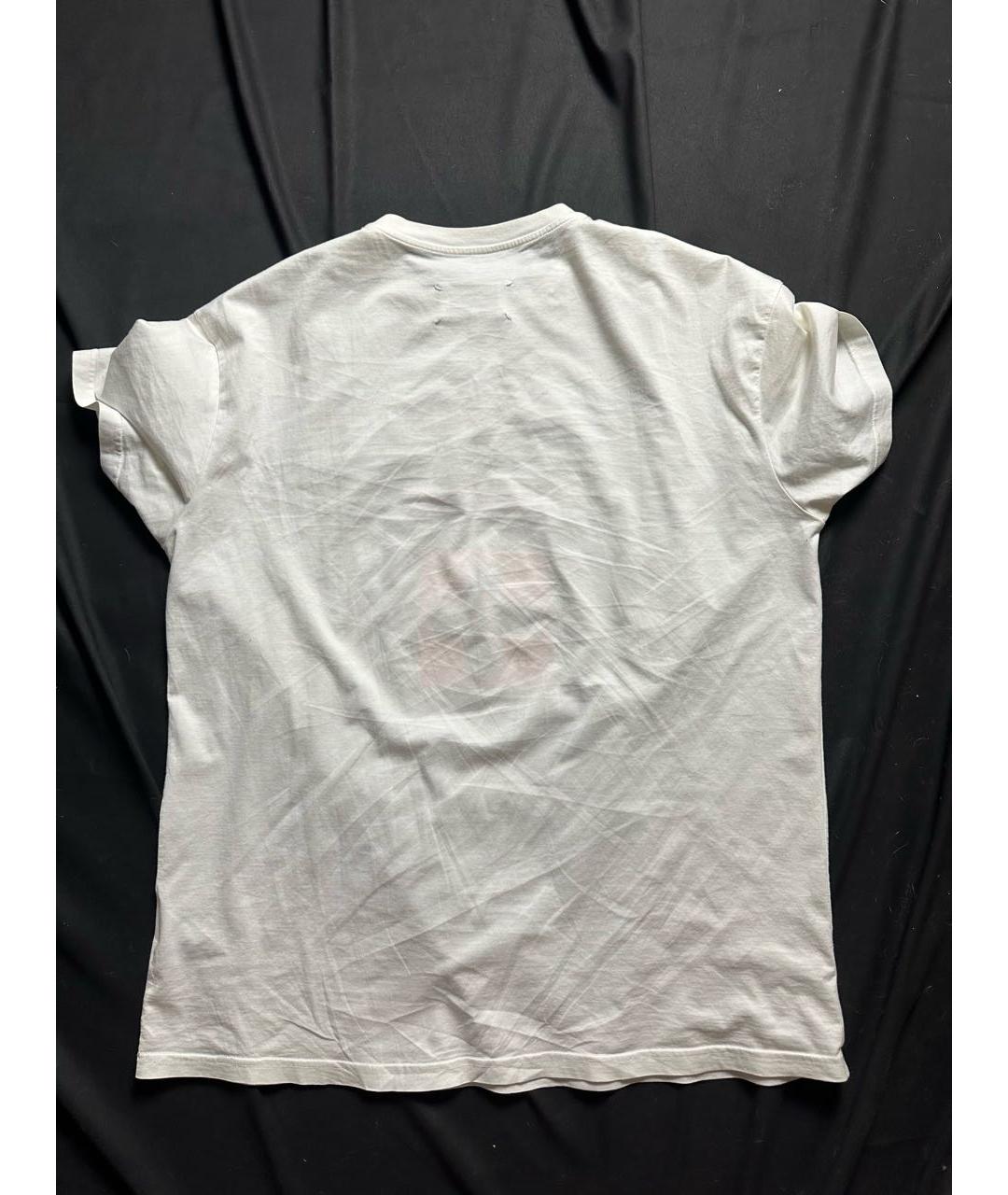 MAISON MARGIELA Белая хлопковая футболка, фото 2