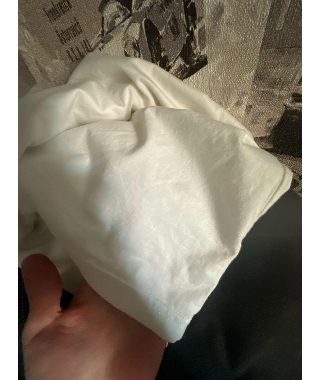 MAISON MARGIELA Белая хлопковая футболка, фото 4