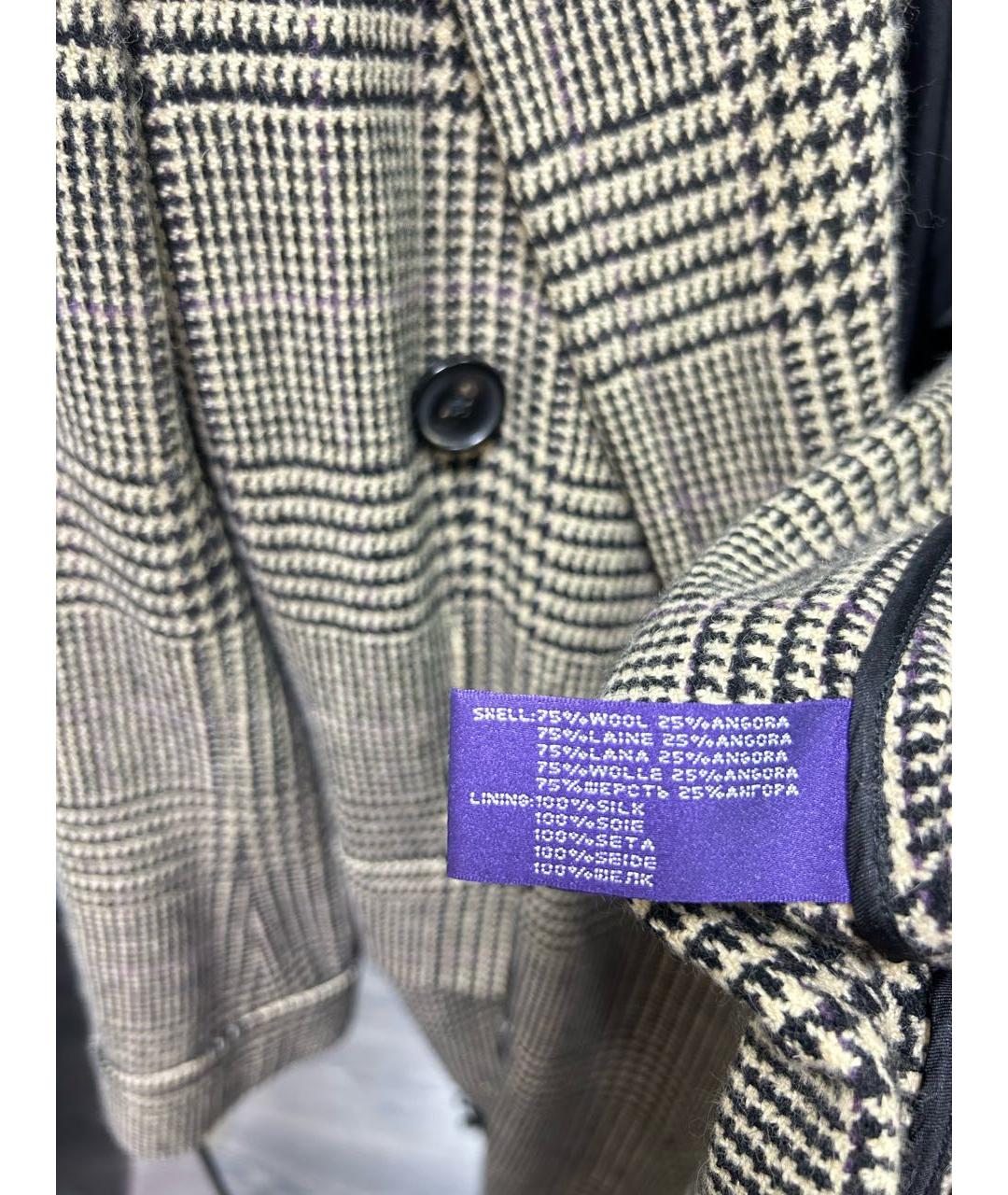 RALPH LAUREN COLLECTION Серое шерстяное пальто, фото 7