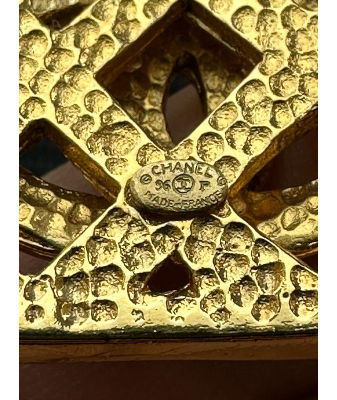 CHANEL Золотой металлический браслет, фото 4