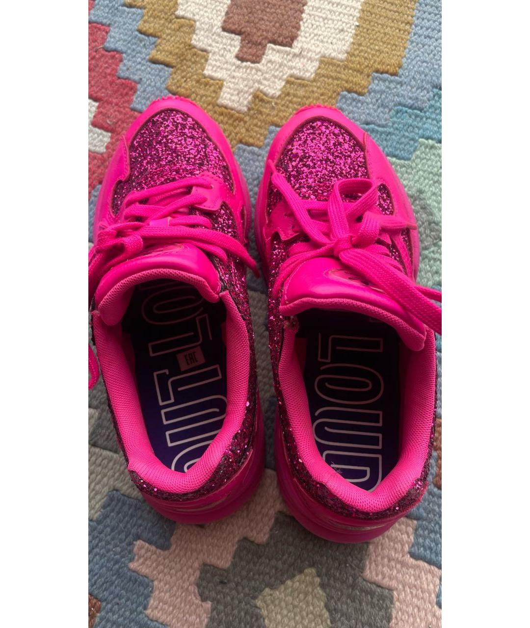 ADIDAS Фуксия текстильные кроссовки, фото 3