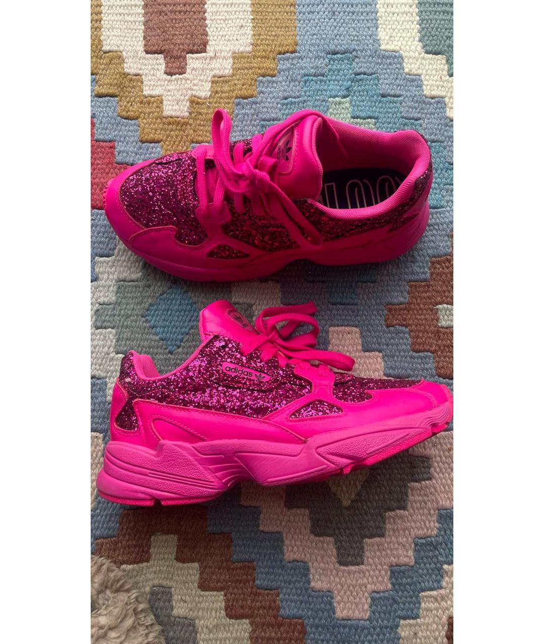 ADIDAS Фуксия текстильные кроссовки, фото 5