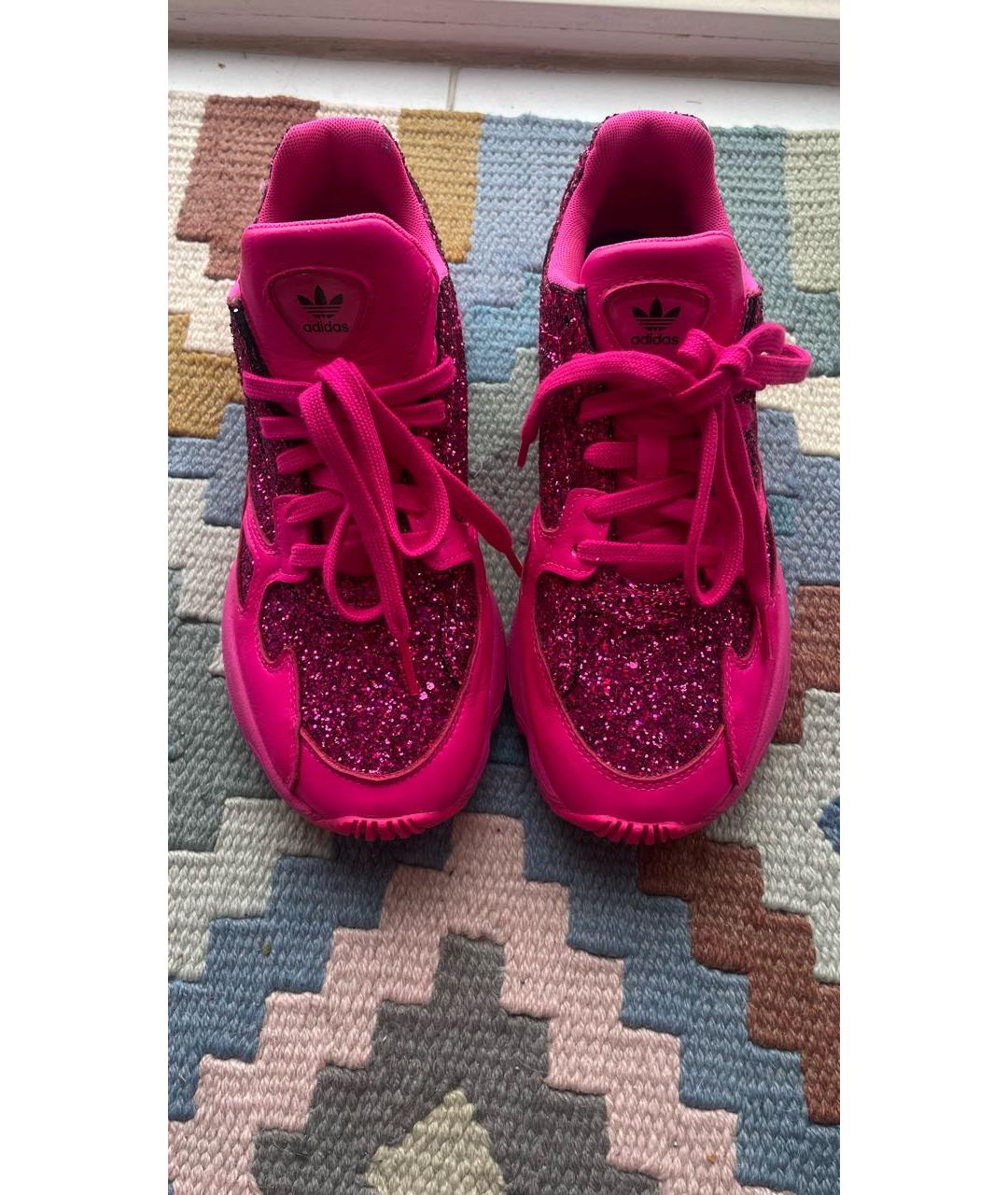 ADIDAS Фуксия текстильные кроссовки, фото 2