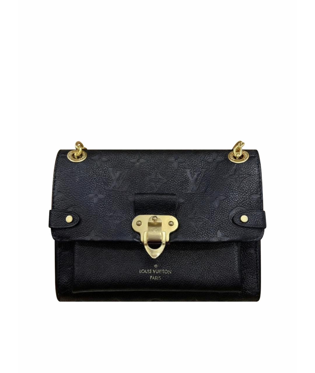 LOUIS VUITTON Черная кожаная сумка через плечо, фото 1