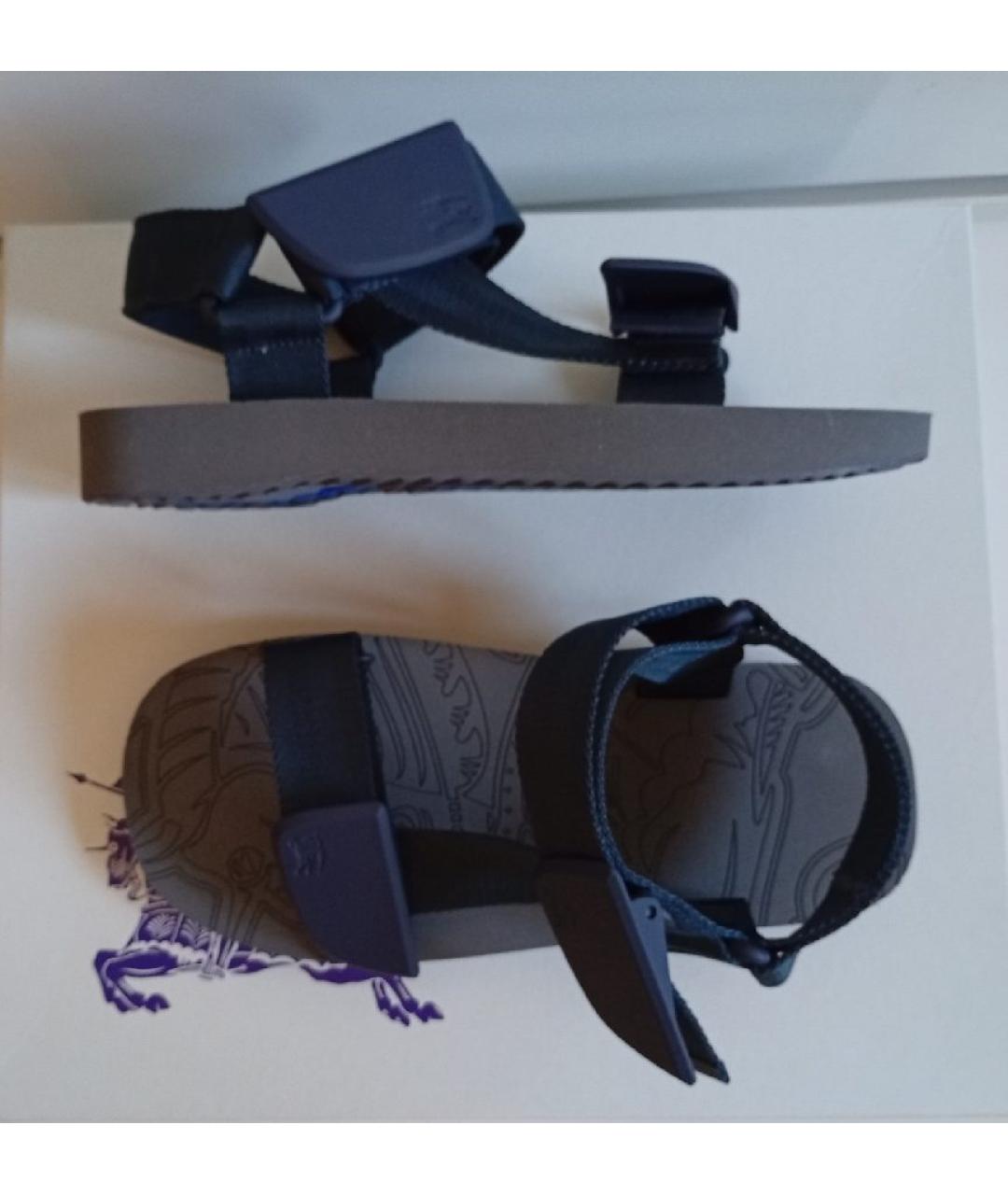 BURBERRY Темно-синие сандалии, фото 5