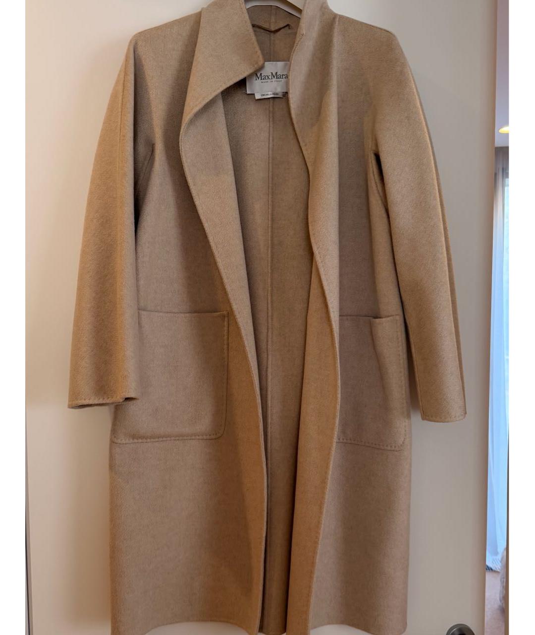 MAX MARA Бежевое кашемировое пальто, фото 8