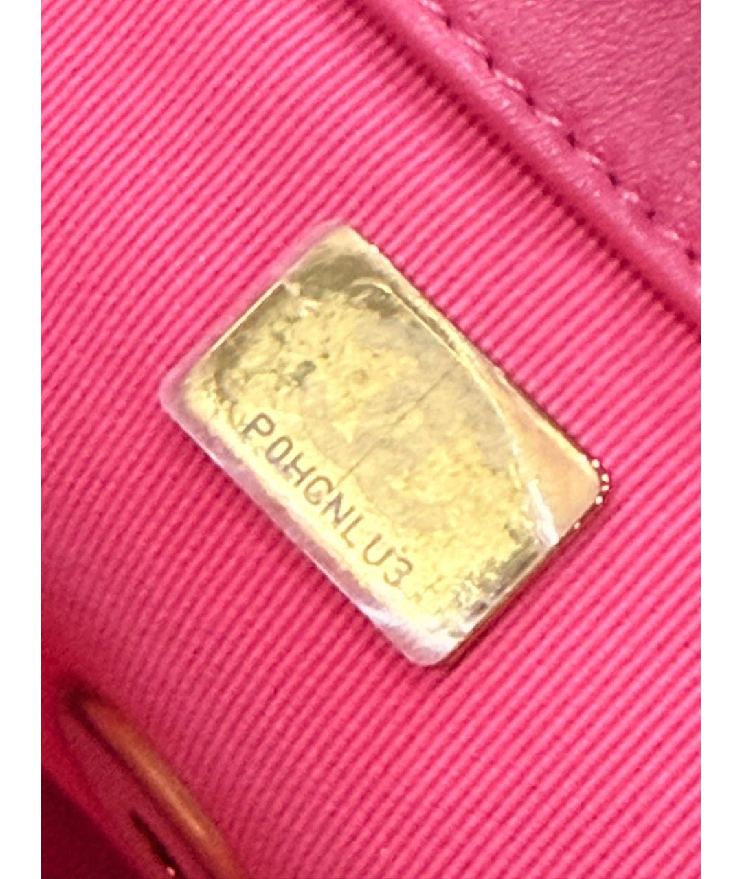 CHANEL Розовая кожаная сумка через плечо, фото 5