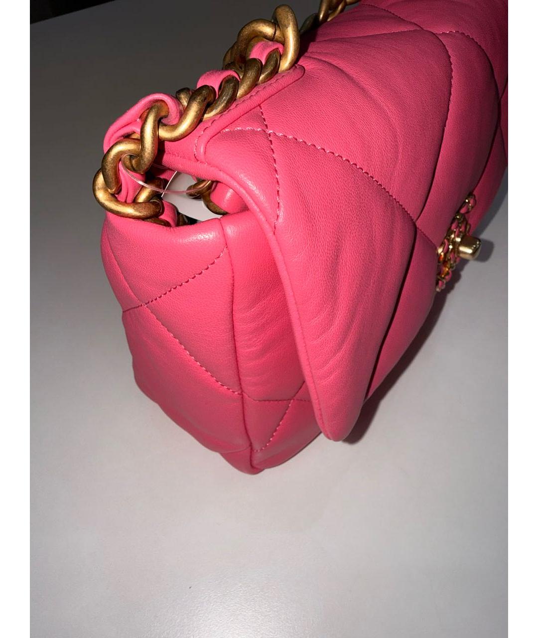 CHANEL Розовая кожаная сумка через плечо, фото 2