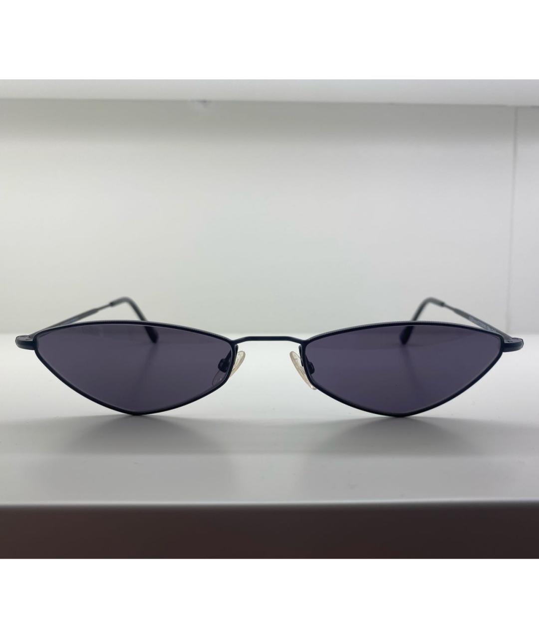 ANDY WOLF EYEWEAR Черные металлические солнцезащитные очки, фото 6