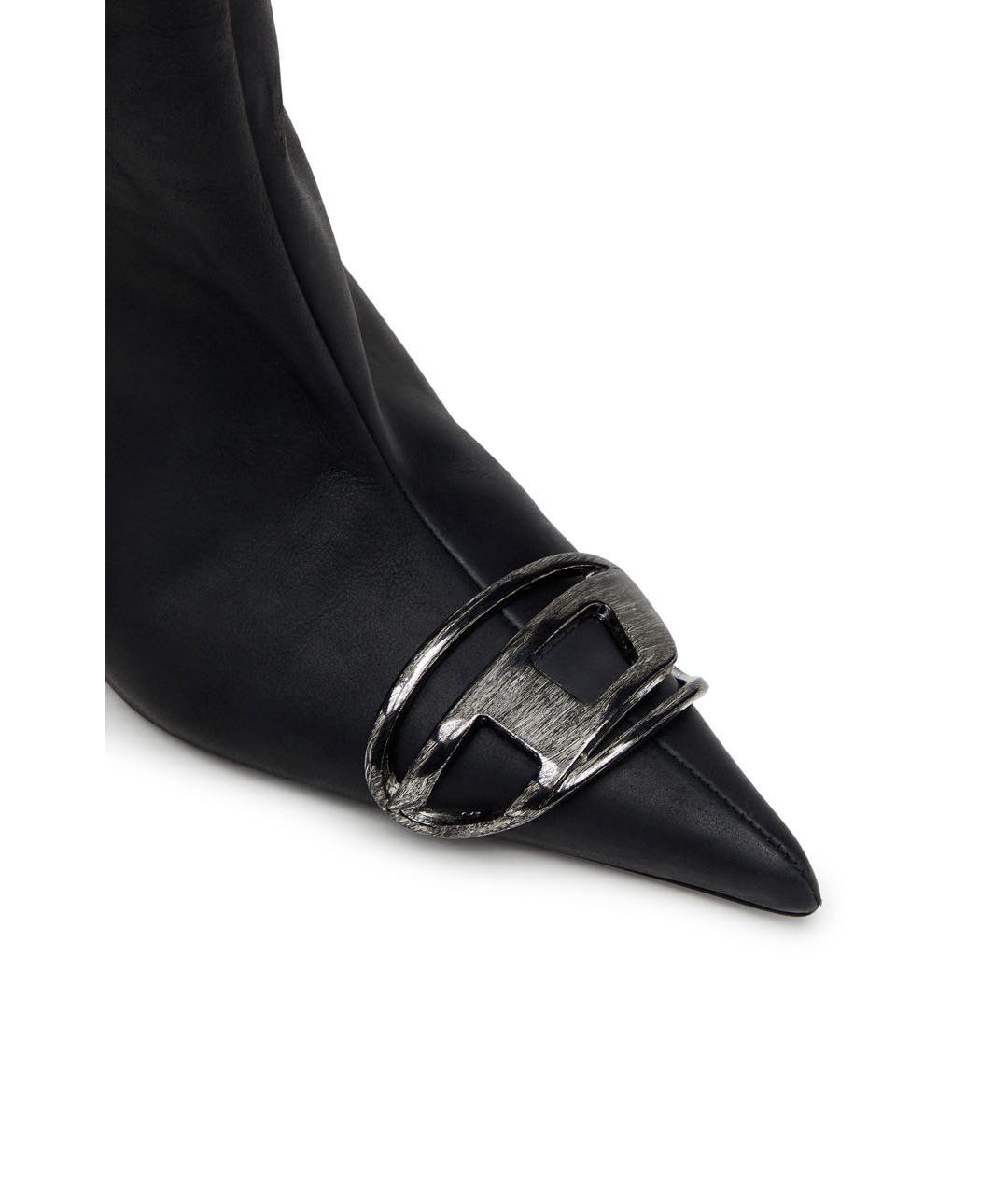 DIESEL Черные кожаные сапоги, фото 3