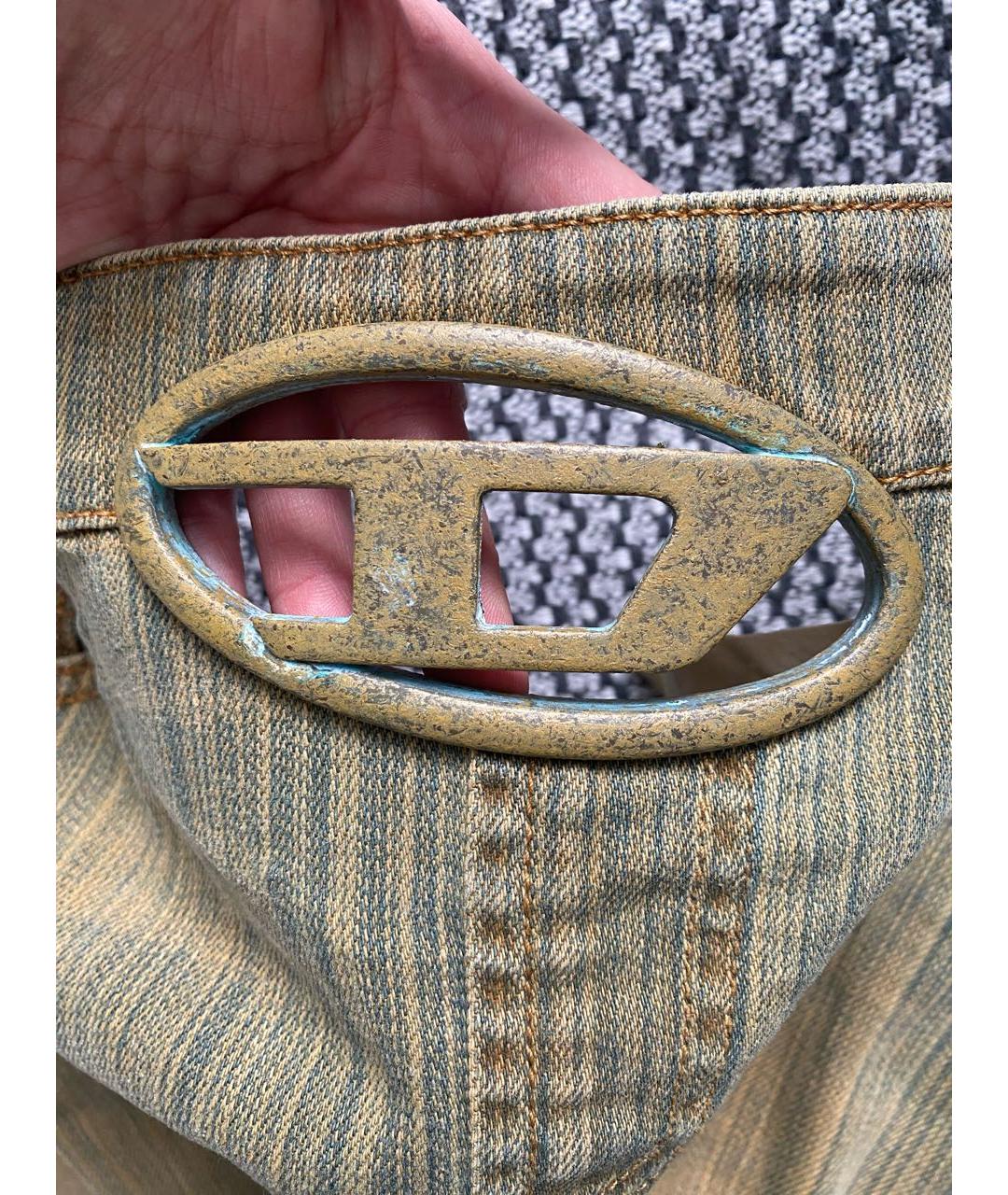 DIESEL Хлопко-эластановая юбка мини, фото 4