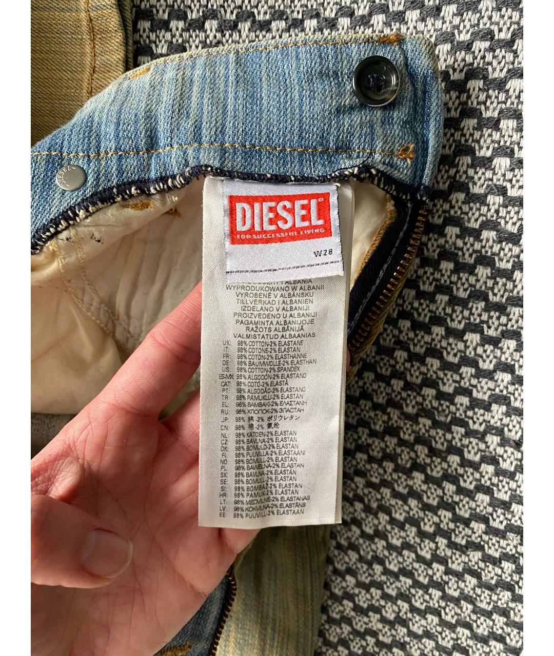 DIESEL Хлопко-эластановая юбка мини, фото 5