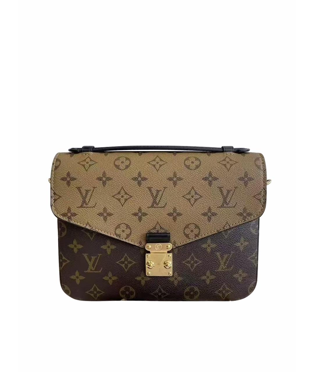 LOUIS VUITTON Коричневая сумка через плечо из искусственной кожи, фото 1