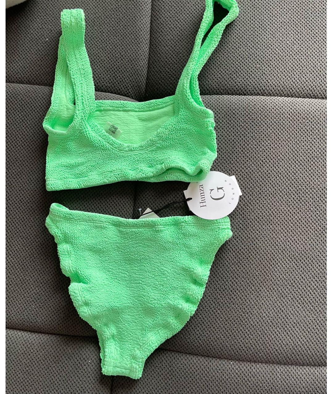 HUNZA G Салатовый купальник, фото 4