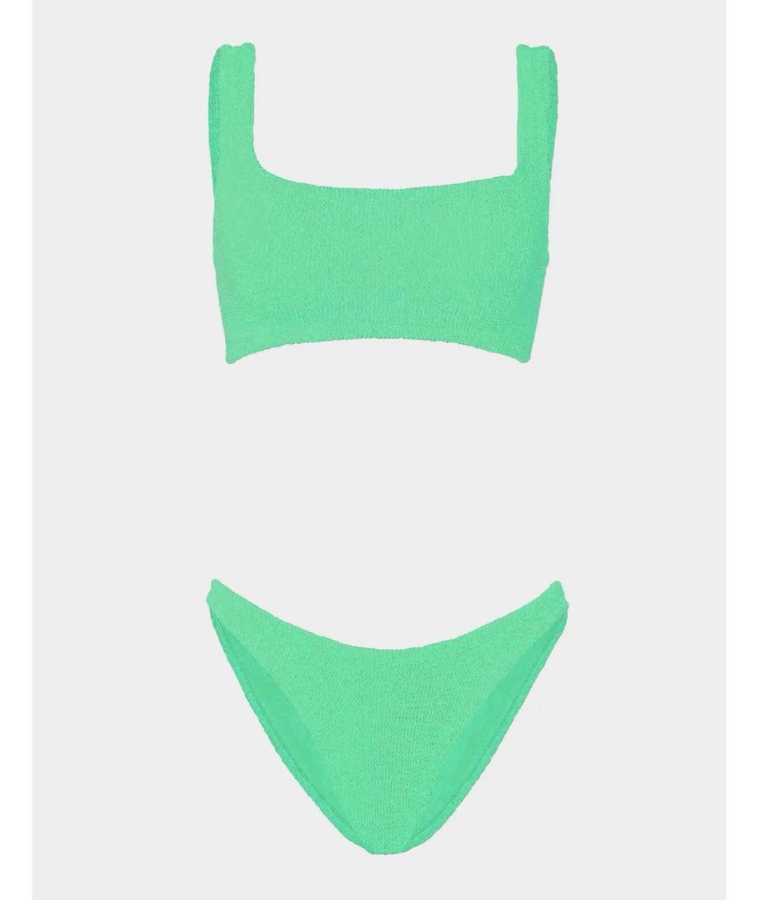 HUNZA G Салатовый купальник, фото 9