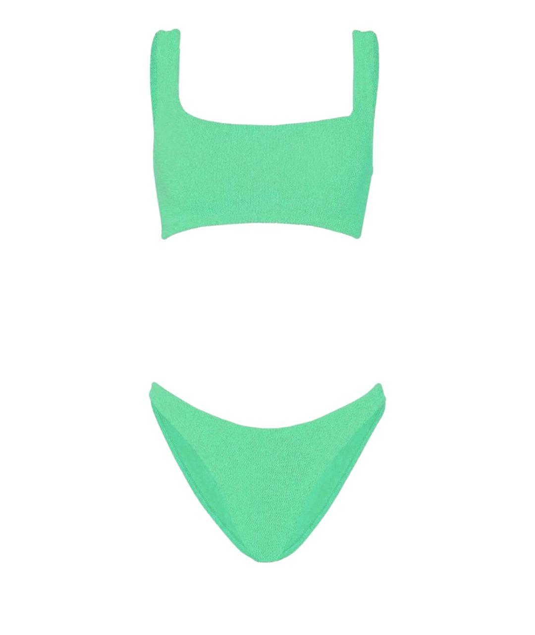 HUNZA G Салатовый купальник, фото 1