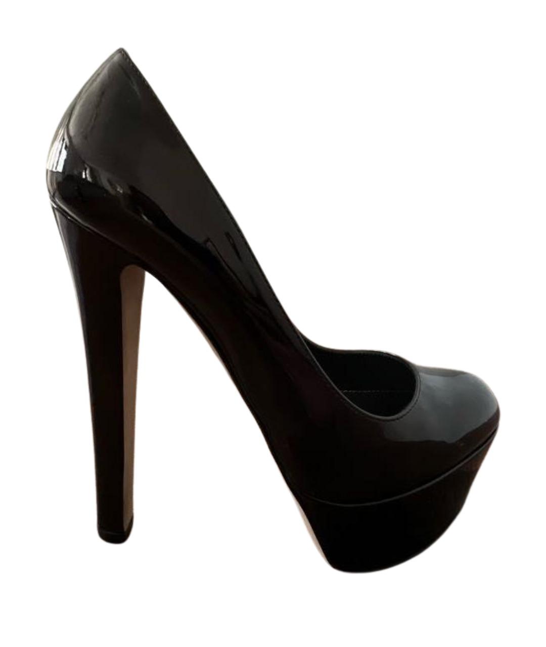 SERGIO ROSSI Черные туфли из лакированной кожи, фото 1