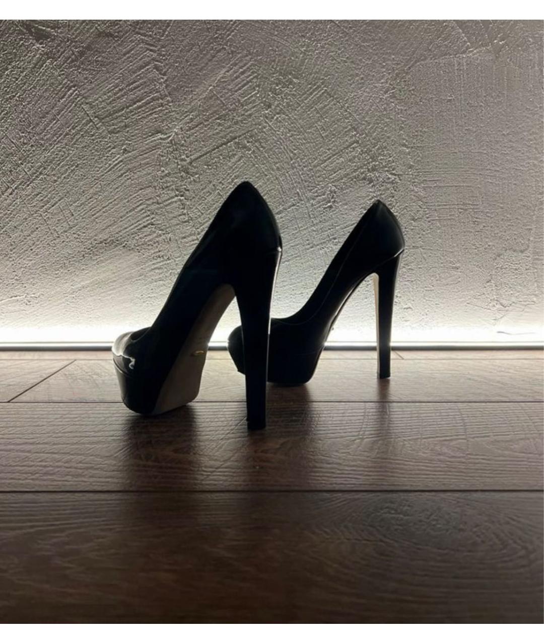 SERGIO ROSSI Черные туфли из лакированной кожи, фото 7