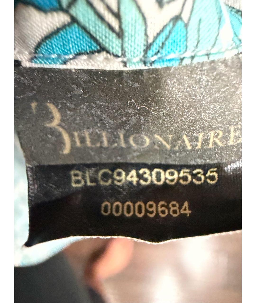 BILLIONAIRE Бирюзовая хлопковая кэжуал рубашка, фото 6