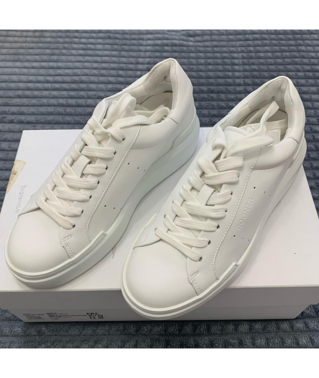 BOGNER Белые кожаные кеды, фото 3