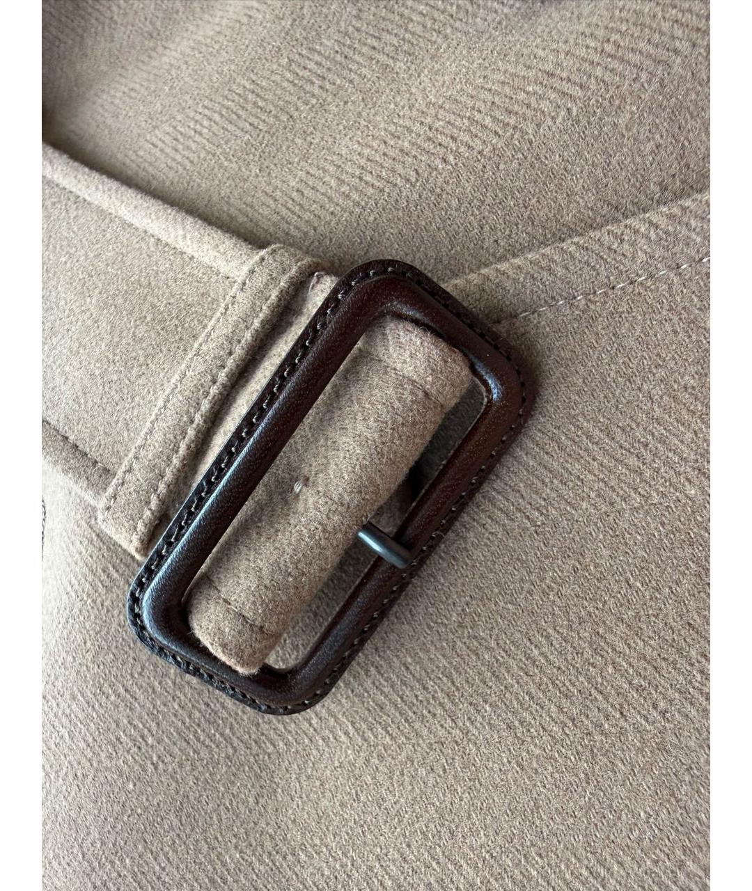 BURBERRY Бежевое шерстяное пальто, фото 7