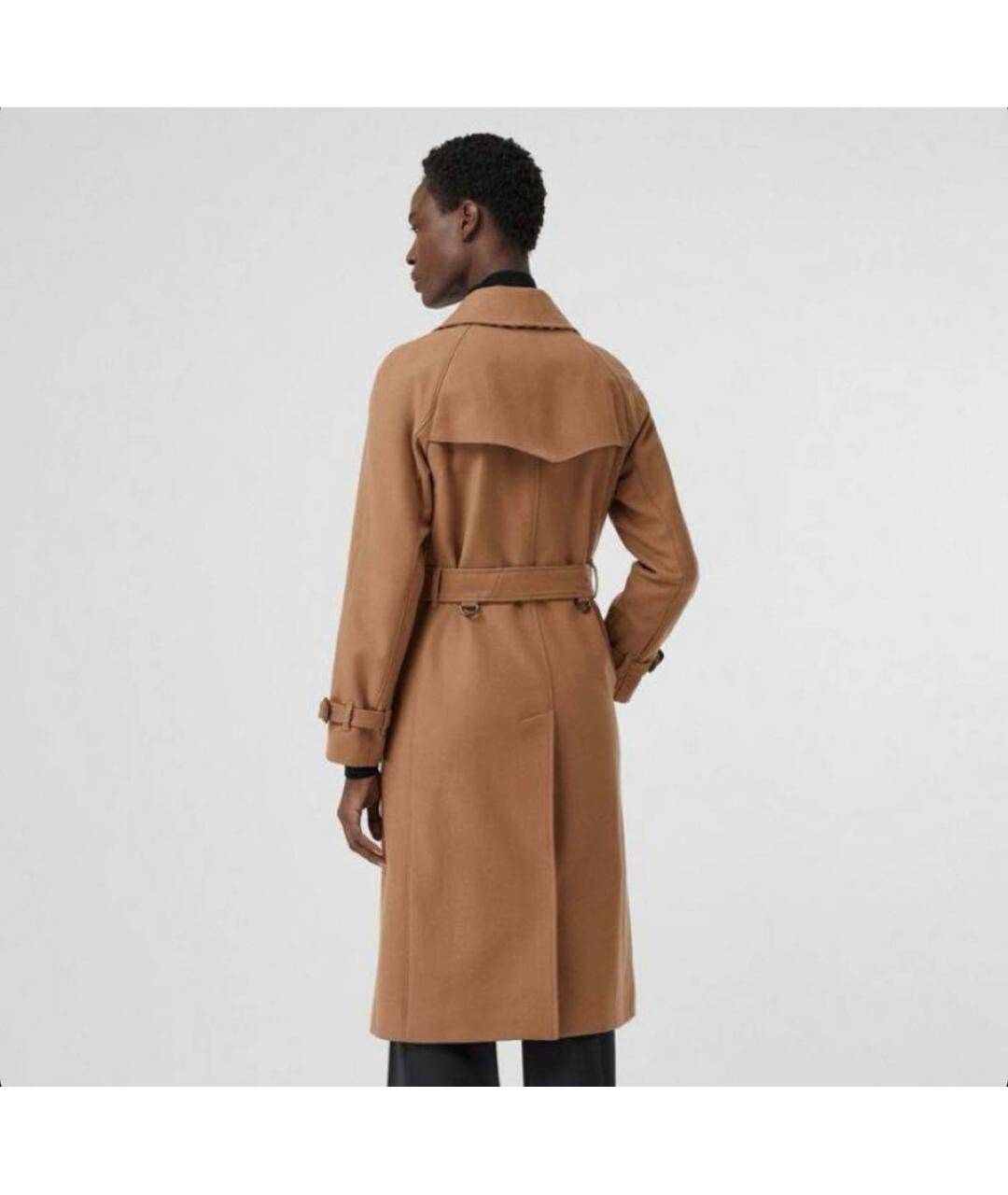 BURBERRY Бежевое шерстяное пальто, фото 2