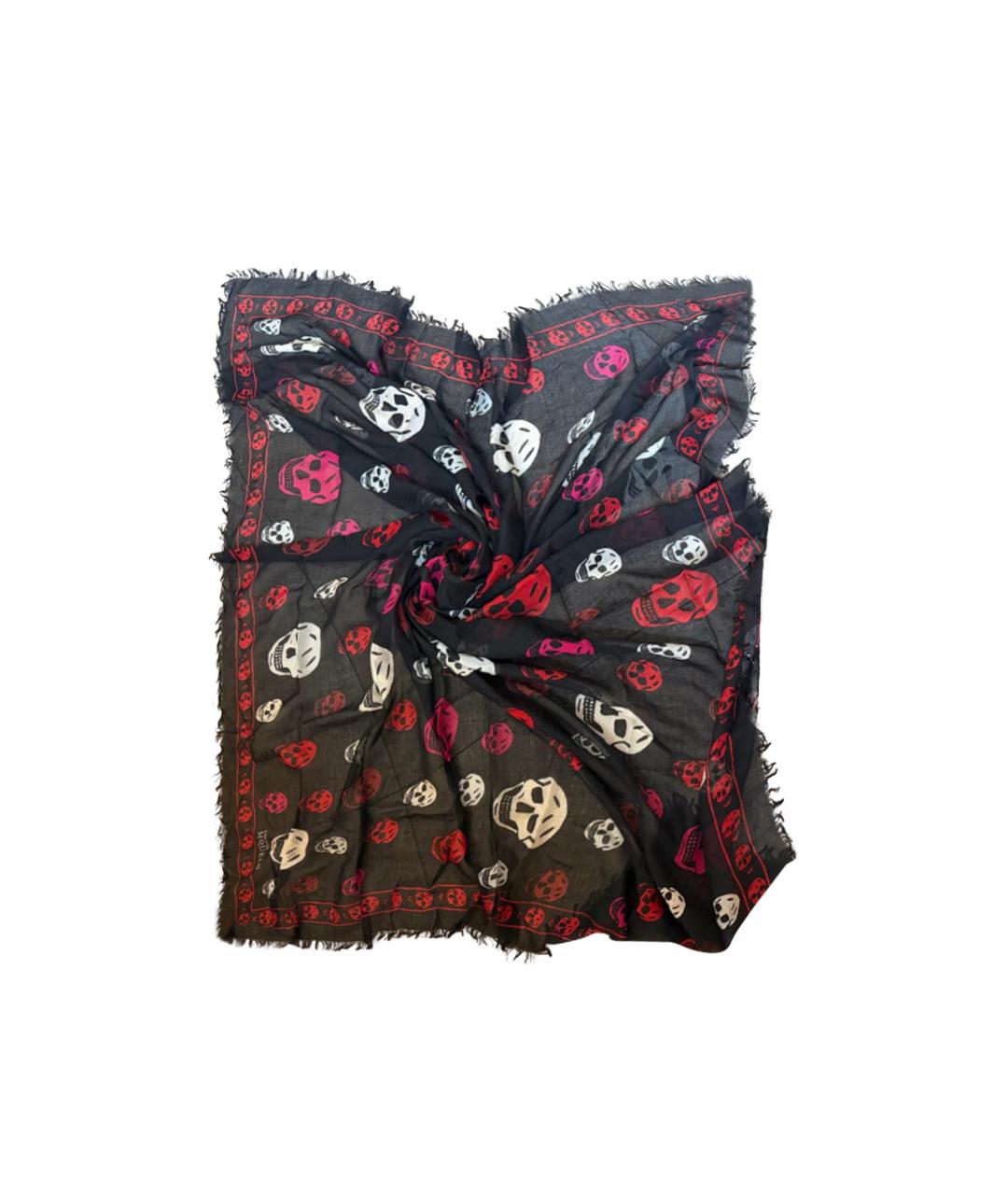 PHILIPP PLEIN Черный шерстяной платок, фото 1