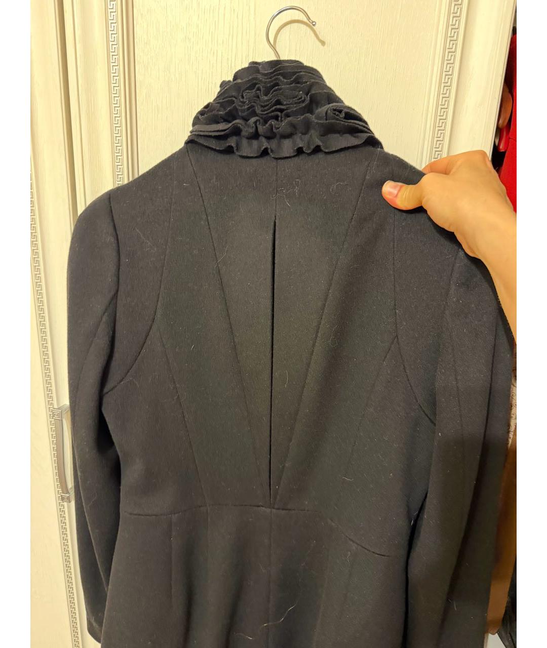 ARMANI COLLEZIONI Черное кашемировое пальто, фото 2