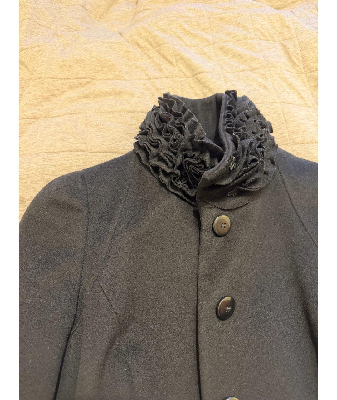ARMANI COLLEZIONI Черное кашемировое пальто, фото 3