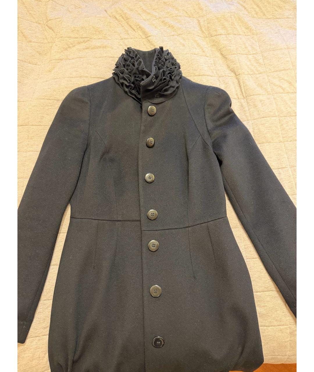 ARMANI COLLEZIONI Черное кашемировое пальто, фото 4