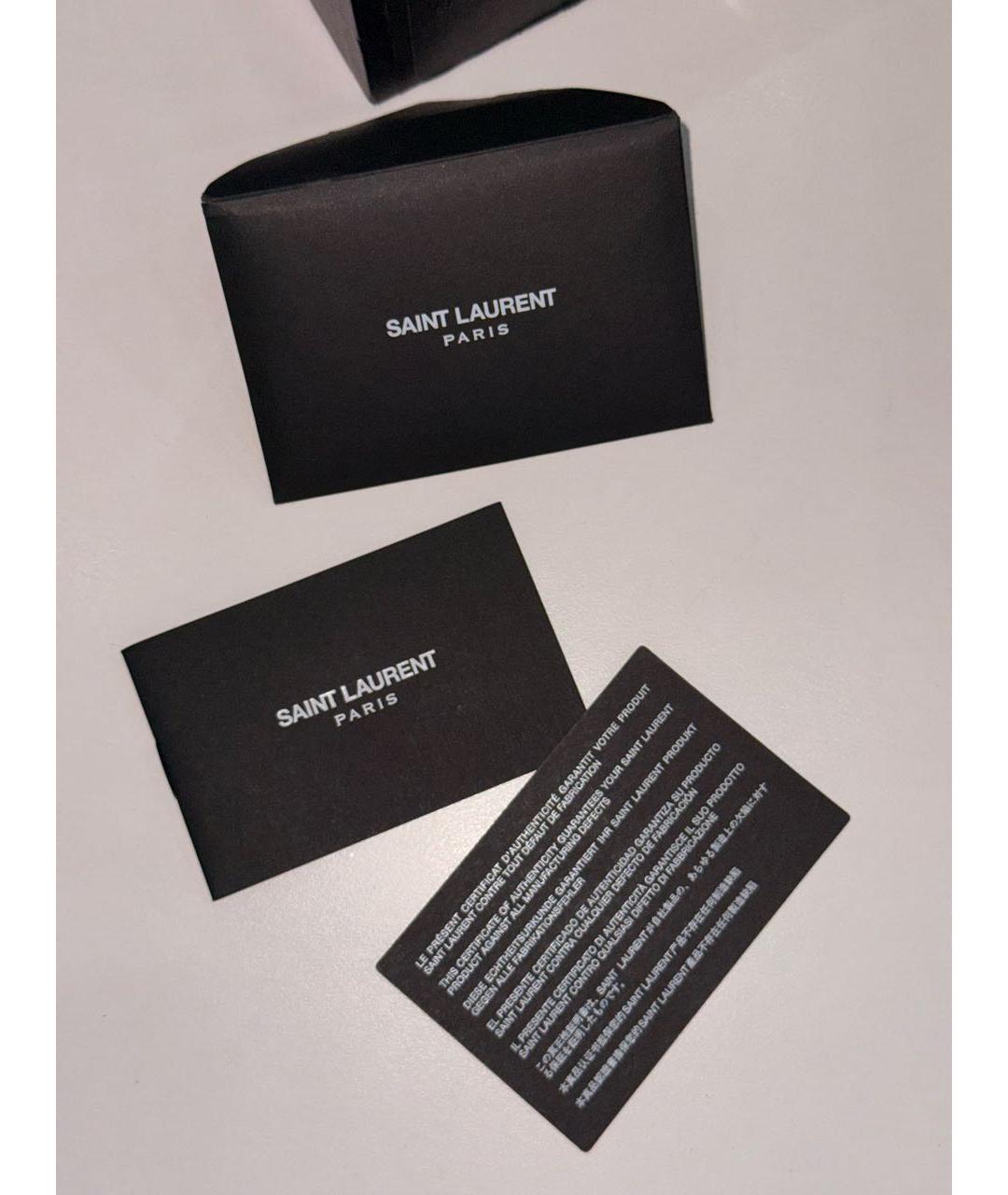 SAINT LAURENT Коричневая кожаная сумка через плечо, фото 8