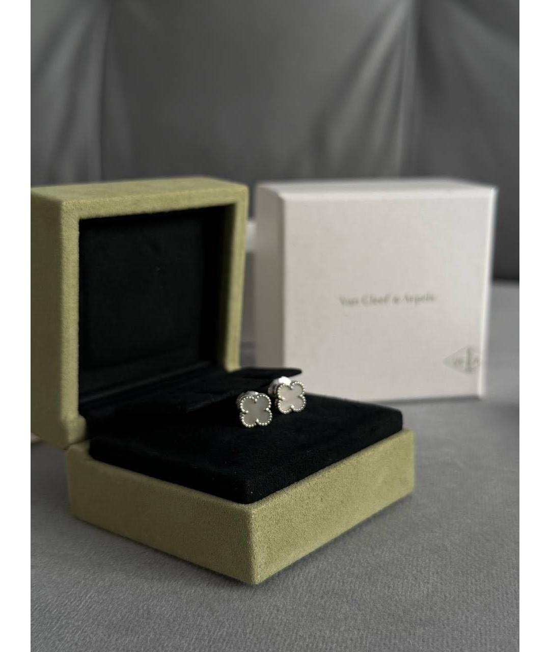 VAN CLEEF & ARPELS Белые серьги из белого золота, фото 3