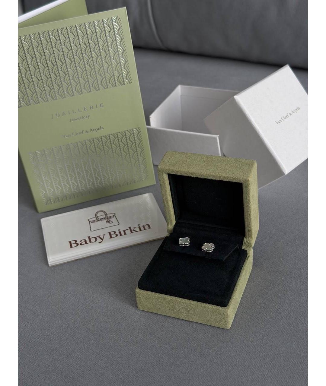 VAN CLEEF & ARPELS Белые серьги из белого золота, фото 4