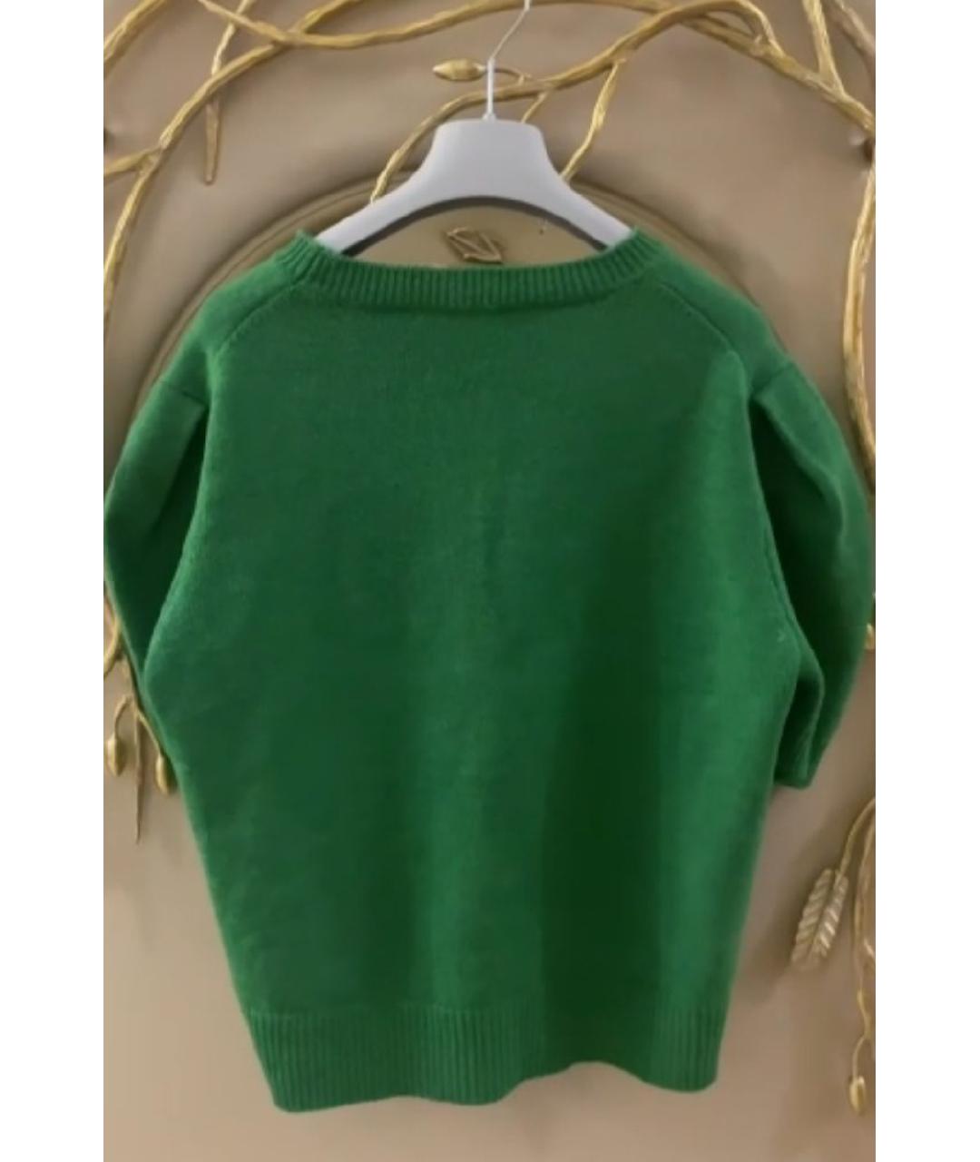 MIU MIU Зеленый джемпер / свитер, фото 3