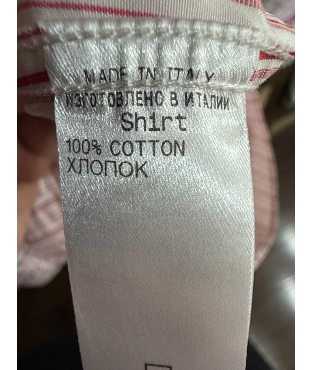 GUCCI Коралловая хлопковая классическая рубашка, фото 4