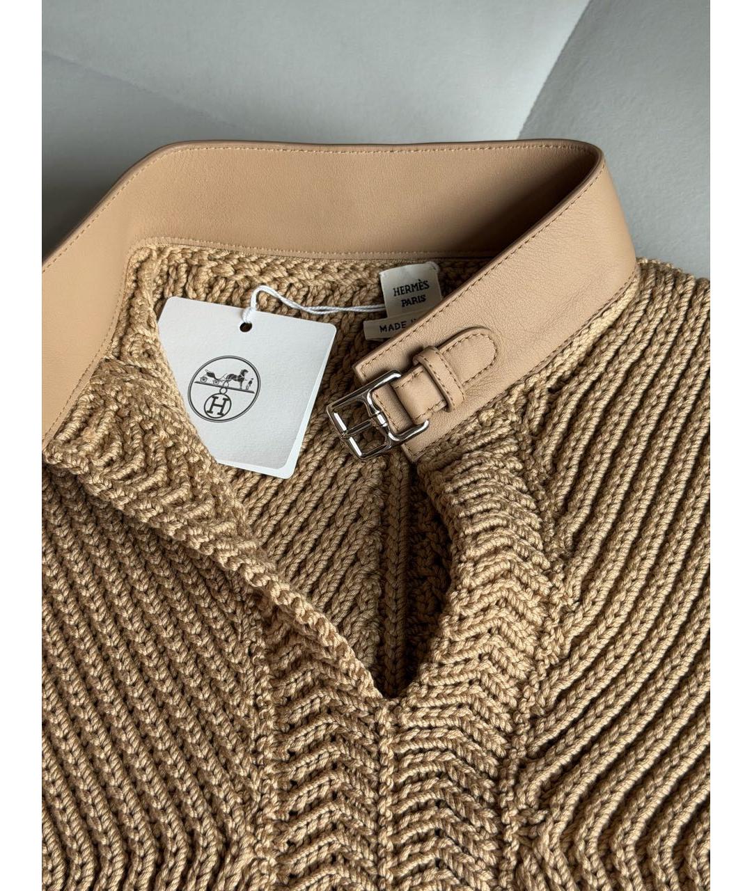 HERMES Бежевая хлопковая жилетка, фото 3