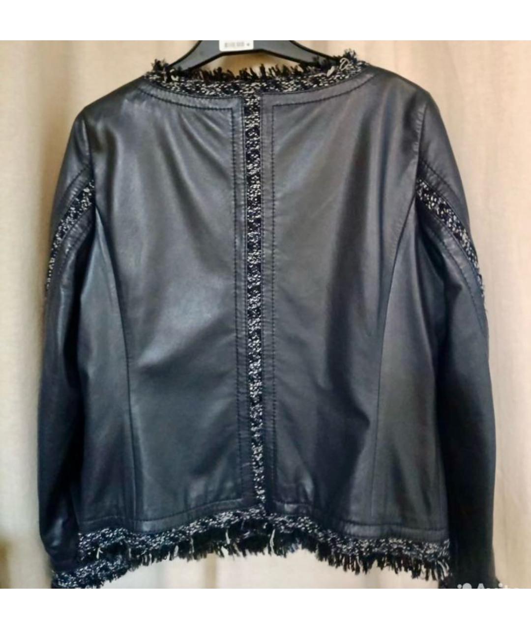 ESCADA Темно-синяя кожаная куртка, фото 2