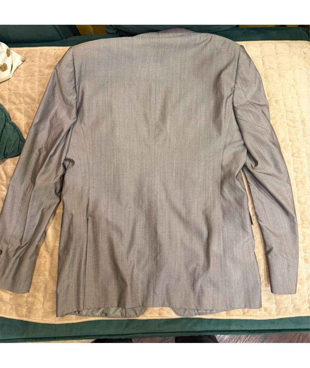 GUCCI Серый шерстяной пиджак, фото 2