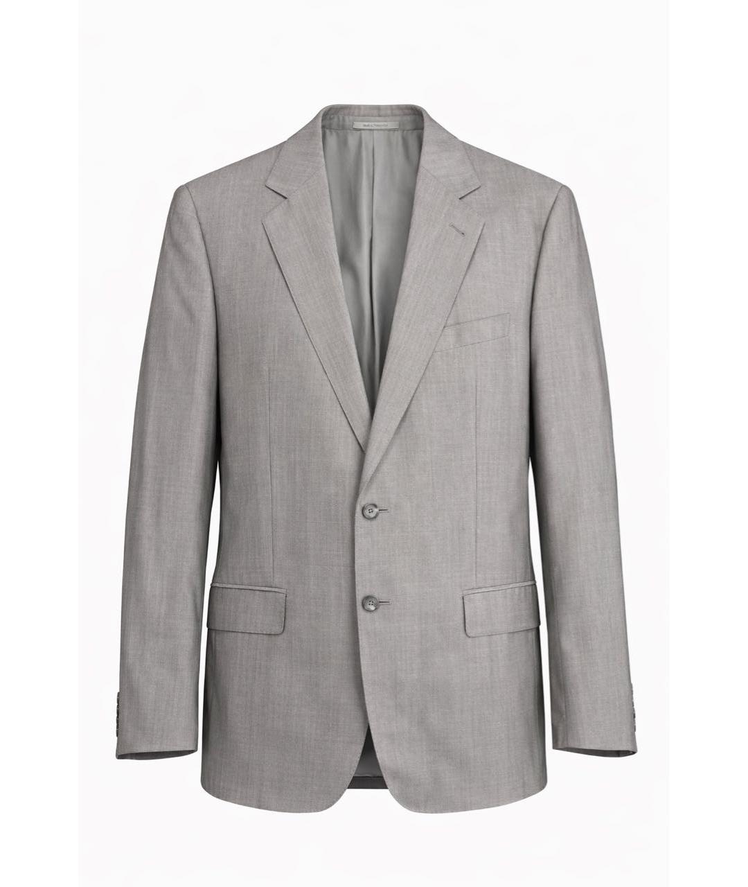 GUCCI Серый шерстяной пиджак, фото 1