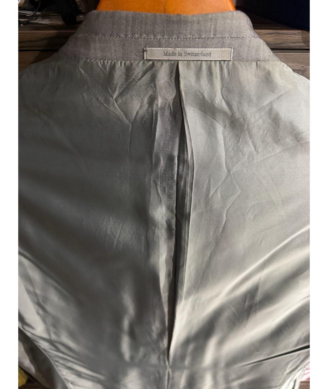 GUCCI Серый шерстяной пиджак, фото 3