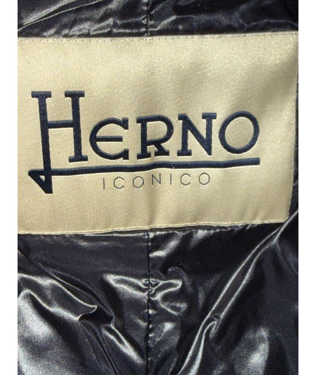 HERNO Черный жилет, фото 3