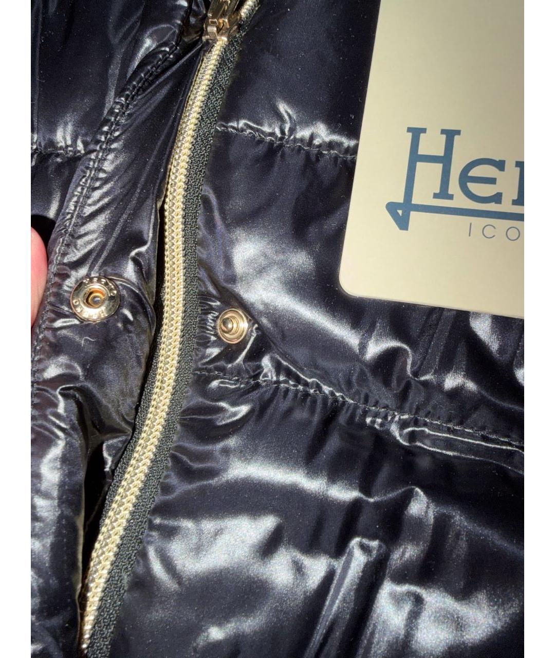 HERNO Черный жилет, фото 4