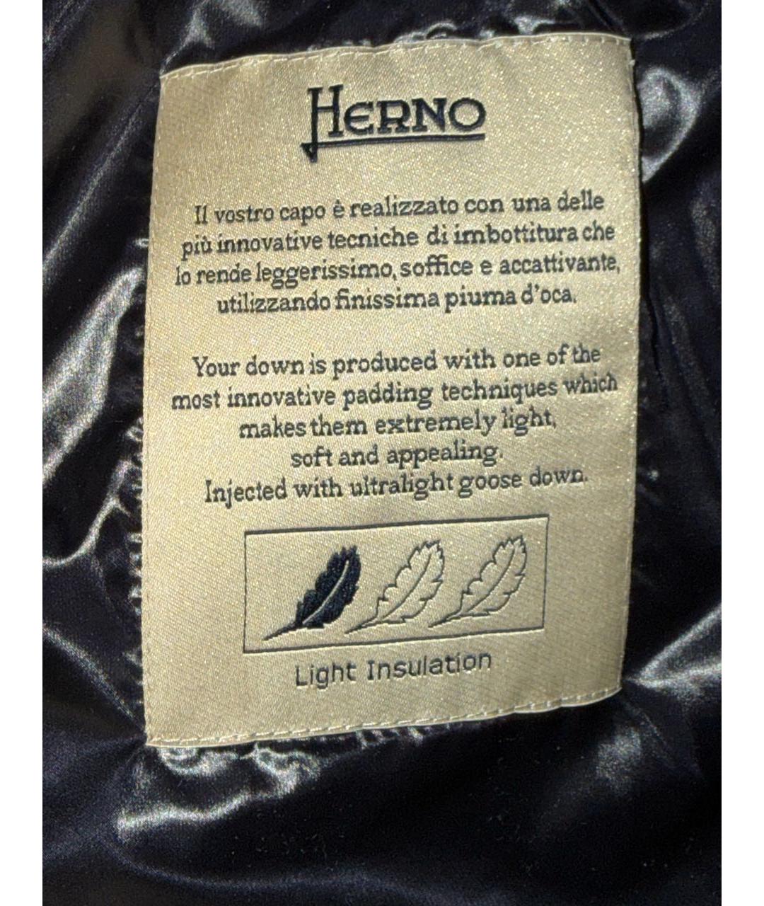 HERNO Черный жилет, фото 5