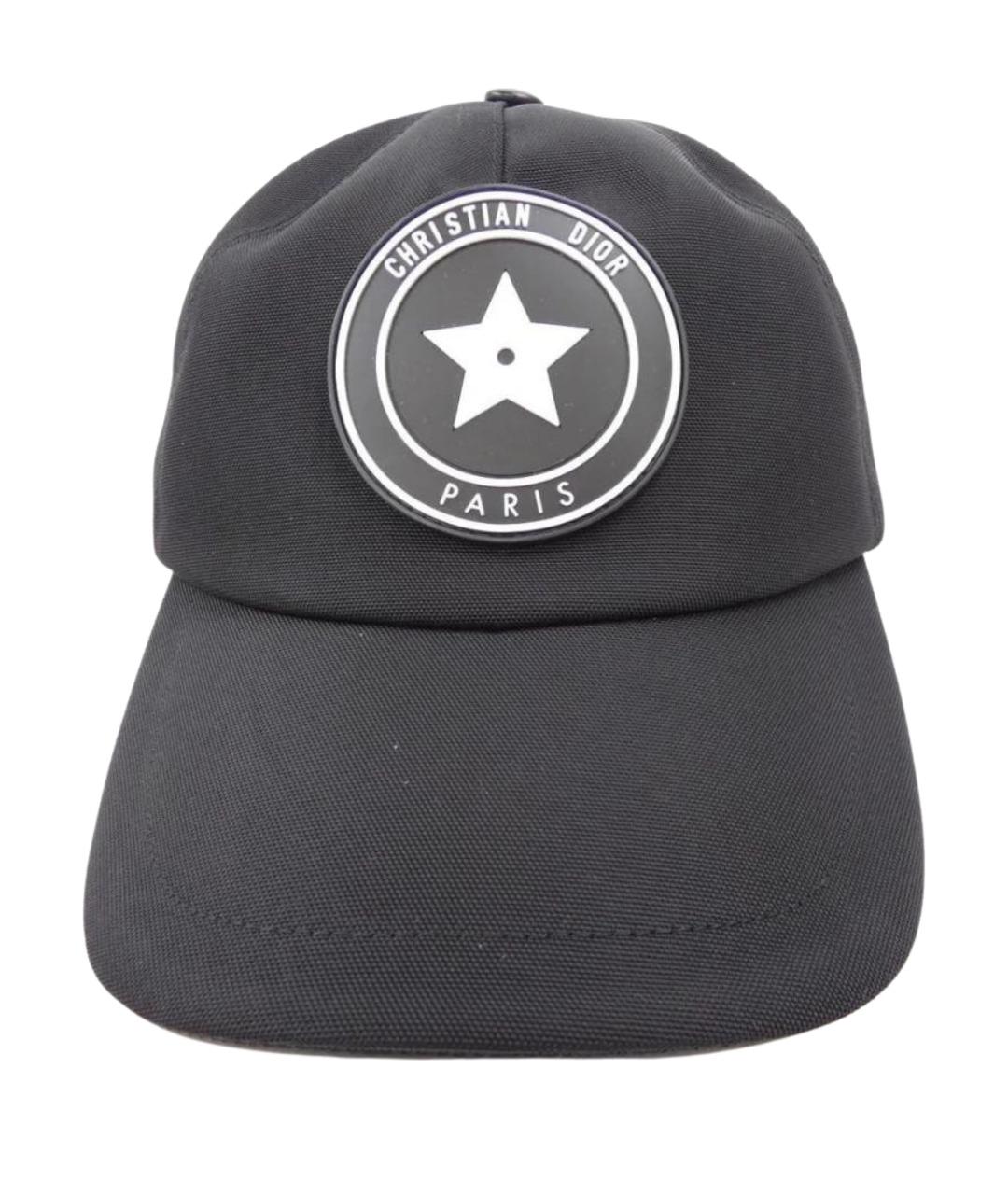 CHRISTIAN DIOR Черная хлопковая кепка, фото 1