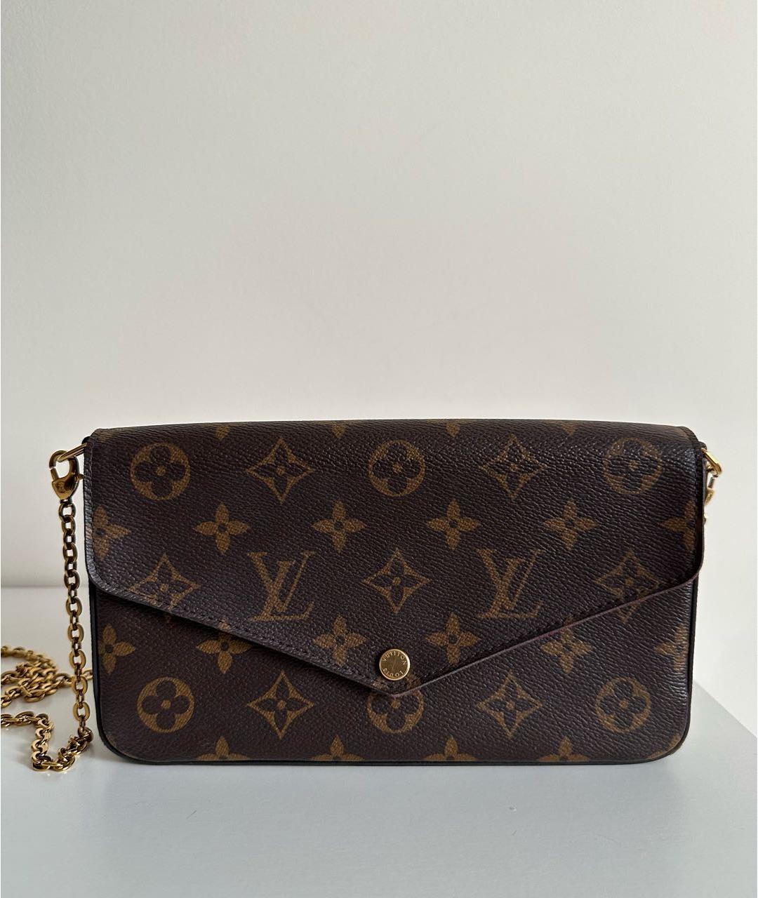 LOUIS VUITTON Коричневая сумка через плечо, фото 8