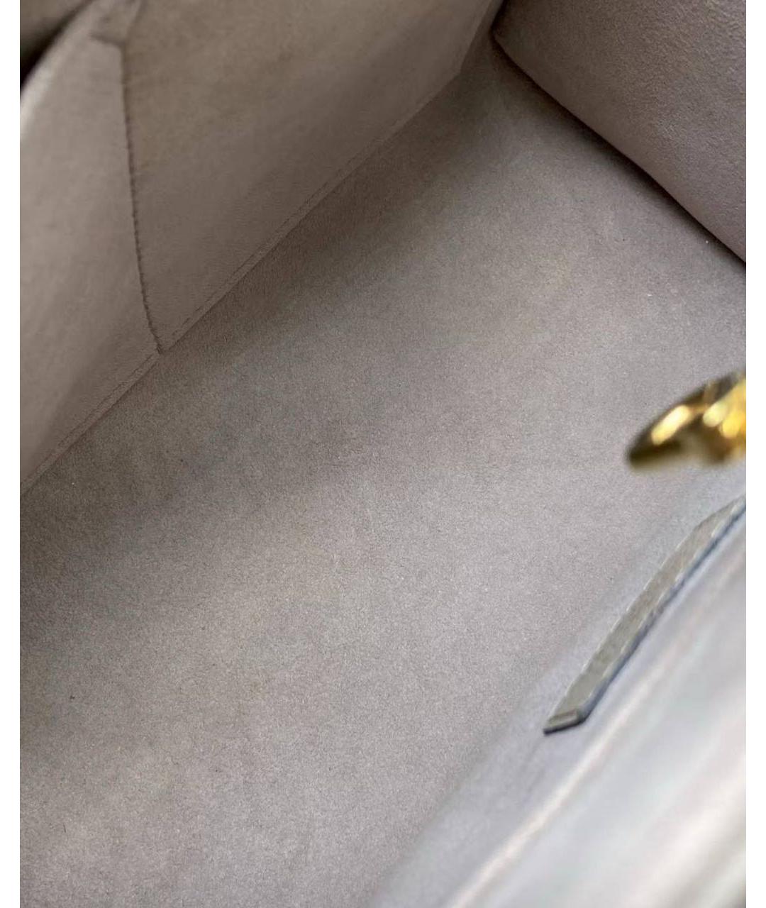 LOUIS VUITTON Бежевая кожаная сумка через плечо, фото 4